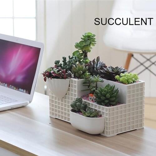 Multi-purpose Combination Flower Pots Succulent Plants Pot For Desktop Balcony Bonsai Flowerpot Garden Decoration