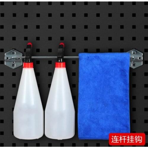 Wall-Mounted Hole board hook tool car beauty tool hanging board tool box hardware tool rack connecting rod hook Storage box