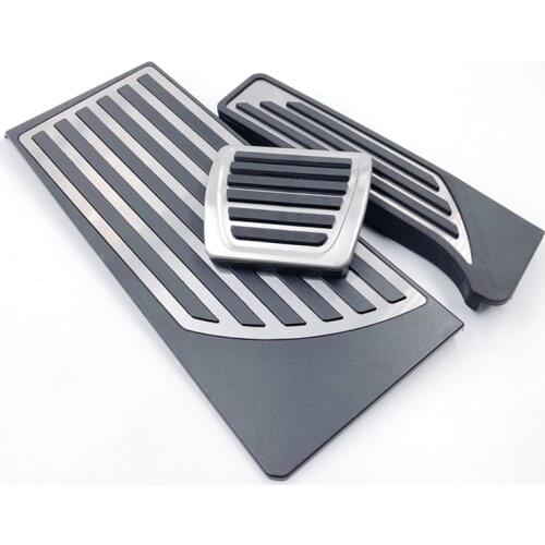 Stainless Steel Car Accelerator Brake Foot Rest Pedal Pads for Alfa Romeo Stelvio 2017-2020 No Drilling Pedals Car Accessories