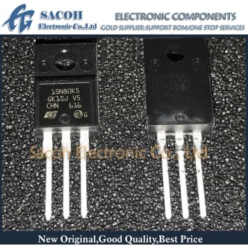 Free Shipping 10Pcs STF15N80K5 STP15N80K5 STB15N80K5 15N80K5 TO-220F/TO-220/TO-263 15A 800V N-channel Power MOSFET