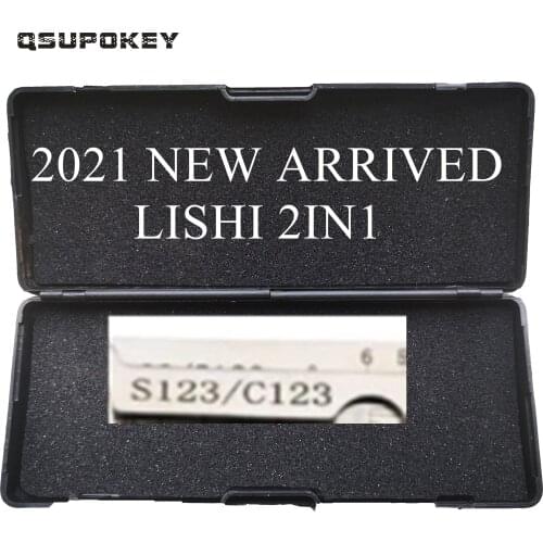 QSUPOKEY 2021 NEW LiShi 2in1 repair Tool Locksmith Tools Lishi S123/C123 for Schlage Everest S123, C123
