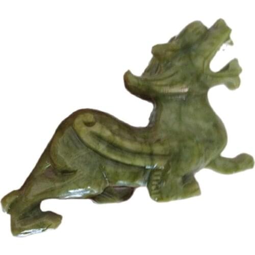 Natural Jade Pixiu Crafts Lucky Feng Shui Home Decoration Room Office Desk Ornaments