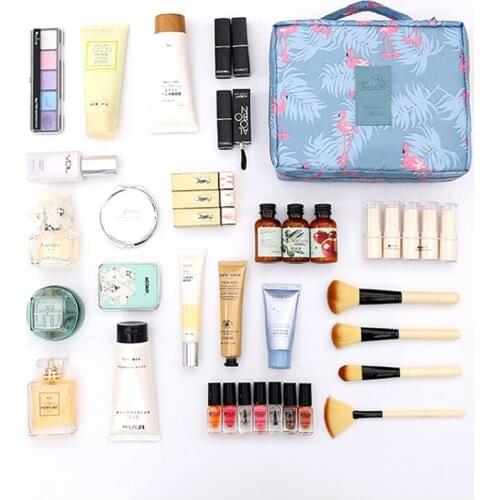 Portable Multifunctional Polyester Womens Travel Womens Makeup Bag Organizing Storage Box Bags for Storage Cosmetics