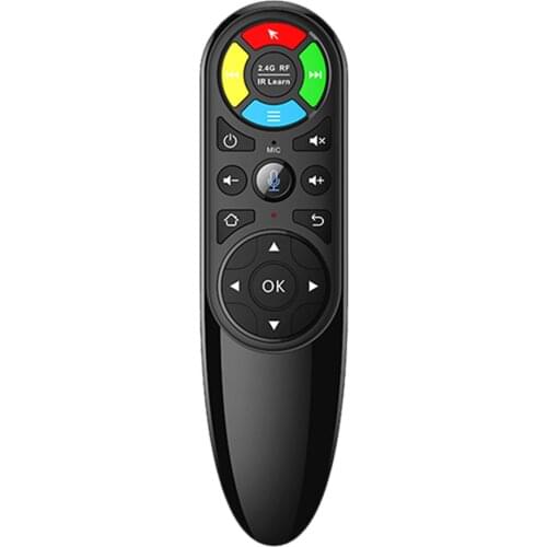 Q6 RRO 2.4G Voice Remote Control Wireless Air Mouse Gyroscope IR Learning with Backlight Compatible with Android TV Box