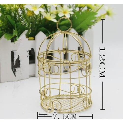 10/30 pieces Wedding bell / clam candy box / European style gift gift: Iron Bird Cage / personalized wedding candy box