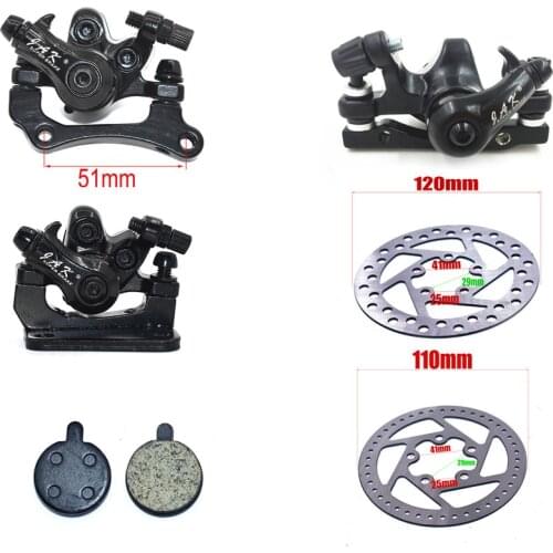 10 inch M365 Electric Scooter Brake and 120mm/140mm Brake with Brake Pads Disc for Kugoo M4 Kick Scooter Skateboard Accessories