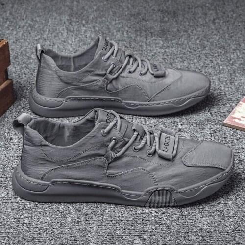 New Casual Shoes Mens Breathable Fashion Board Shoes Mens Sports Shoes Ice Silk Cloth Mens Shoes Zapatillas Hombre