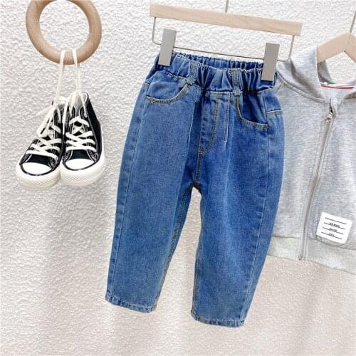 Spring Girls Jeans Baby Kids Jeans for Children Boys Girls Leggings Denim Pants Toddler Pants Girls Kids Pants for Boy Girl 2-8Y