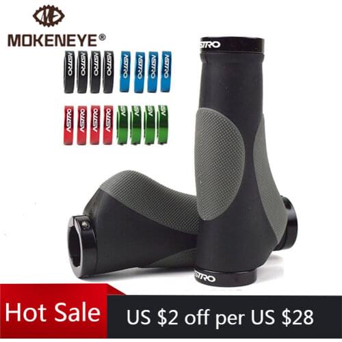 1 Pair MTB Bike Grips Handlebar Grip Bicycle Parts Bike End Bar Shock Absorption Mountain TPR Rubber Cycling Bike Accessories