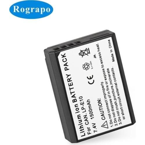 100% New 1500mAh LP-E10 LPE10 Camera Battery For Canon EOS1100D 1200D 1300D 1500D Accumulator