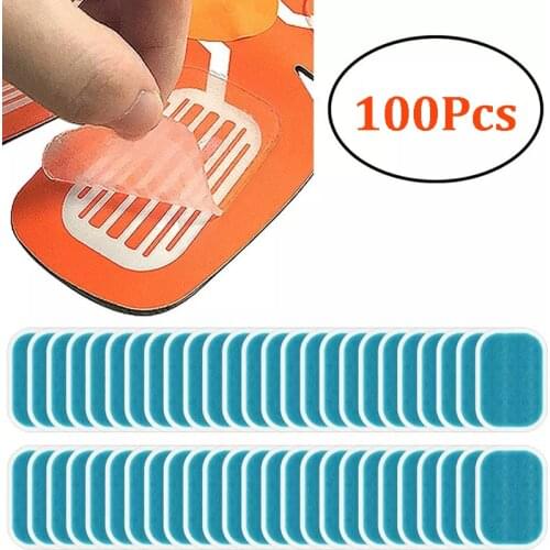 100Pcs Hydrogel Pad Replacement Fitness Gel Patch Massage Gel Stickers For EMS Abdominal Trainer Muscle Training Massager