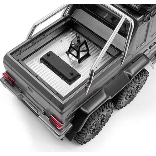 RC Car Trunk Sinker Bucket SpareTire Mount Plate for TRAXXAS TRX6 G63 TRX4 G500 RC Car Parts Stainless Steel