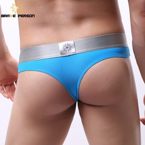 BRAVE PERSON Mens Sexy Briefs Fashion Personal Underwear Men Briefs Gay Underwear Colorful New Arrival