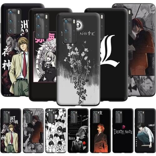 Anime Death Note Case for Huawei P10 Lite P20 P30 P Smart 2021 Z P40 Pro
