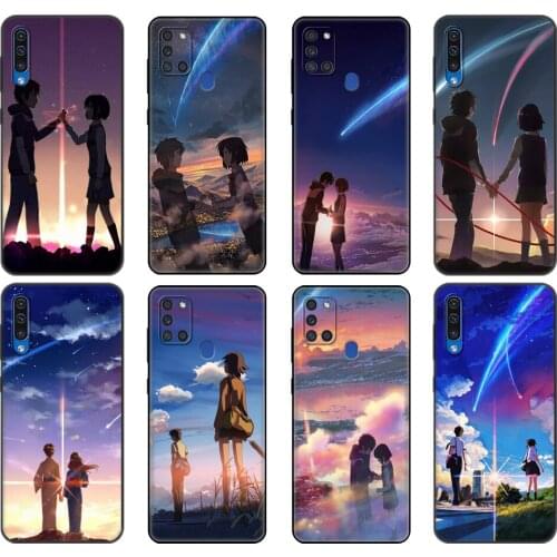 Black tpu Case For Samsung Galaxy A50 50S A30S A10 A01 A11 A21S A31 A41 A51 A71 M21 M30S S10 LITE Cover Your Name