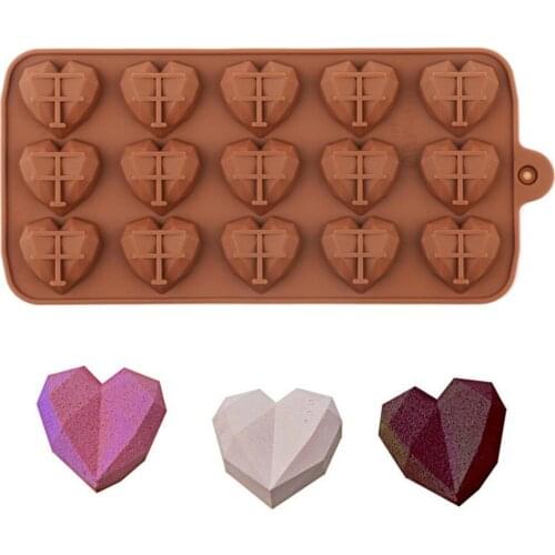 Cake Mold Heart Shape Multi-Function Silicone Dessert Pastry Chocolate candy ice cubes Mould for Kitchen Cake Tools