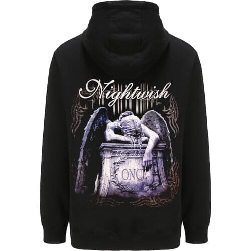 26 designs Harajuku cry angel Nightwish Cotton Gothic Hoodies shell jacket zipper rock Sweatshirt sudadera fleece Outerwear