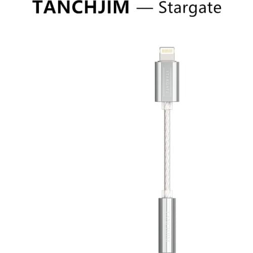 TANCHJIM Stargate MFI Certificated Lightning HD Audio Decoding Line To 3.5mm Silver Alloy Use High Quality Cable