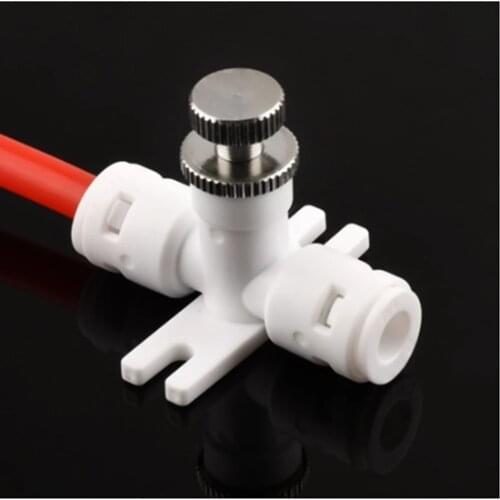 Reverse Osmosis 1/4" Hose RO Water Flow Adjust Valve Regulator Waterflow Control Valve Connector Fitting Water Speed Controller