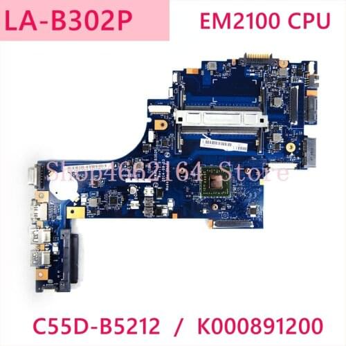 K000891410 LA-B032P For TOSHIBA satellite C50D C55D C55D-B C55D-B5310 C55d-b5212 Laptop Motherboard tested