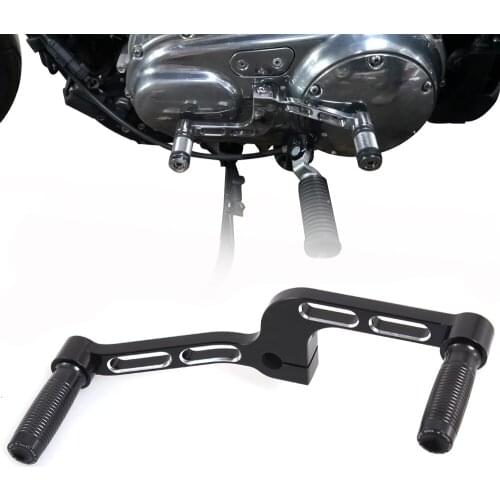 Motorcycle Black Aluminum Heel Toe Shift Lever Linkage Shifter Pegs For Harley Sportster XL 1200 883 Iron Models