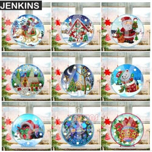 NEW Diamond Painting LED Lamp Light 5D Diamond Embroidery Sale Landscape DIY Diamond Mosaic Christmas Gift Craft JENKINS