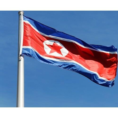 New fashion 90*150 cm North Korea flag National Flag / Banner Office/Activity/parade/Festival/Home Decoration
