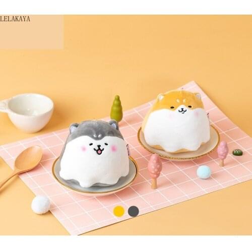 New Kawaii Stuffed Animals Dog Plush Keychain Toys Cute Cartoon Shiba Inu Husky Soft Doll Pendant Toy For Key Bags Birthday Gift