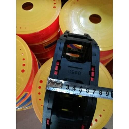 Open type cable trag chain inner size 45*75mm with end connectors plastic towline for CNC Router Machine Tools 1000mm