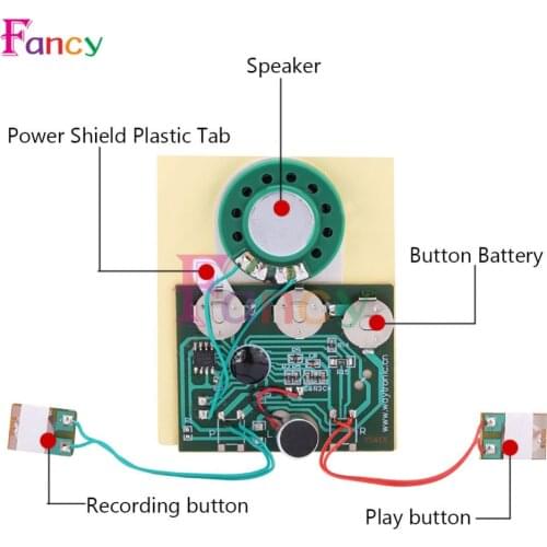 30S 30secs Photosensitive Sound Voice Audio Music Recordable Recorder Board Chip Programmable Music Module for Greeting Card DIY
