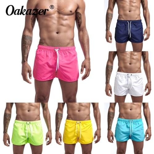 Oakazer Swimming Shorts for Men Swimwear Swimsuit Swim Trunks Summer Bathing Beach Wear Surf Short Quick Dry Board Pocket Pants