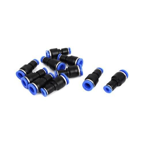 6mm to 10mm Tube Dia 2 Ways Air Pneumatic Quick Joint Fittings 10pcs