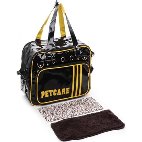 Pu Sport Design Pet Dogs Carrier Bag Pet Cage with Locking Safety Travel Carrier Bag for Dogs or Cats