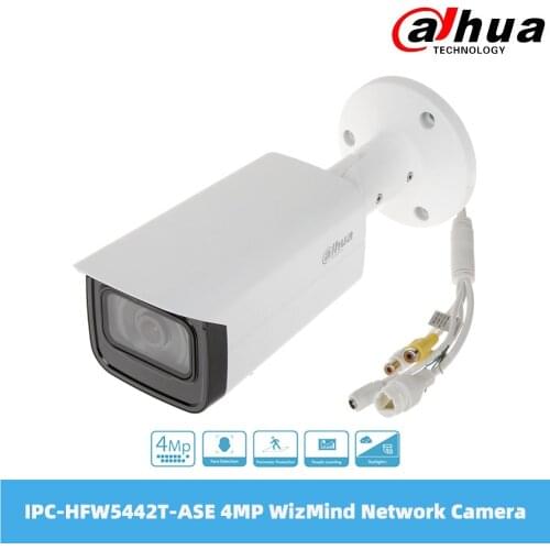 Dahua IPC-HFW5442T-ASE 4MP IR Bullet WizMind Network Camera IP67 IK10 PoE H.265 & H.264 Dual-Stream Encoding 1080P