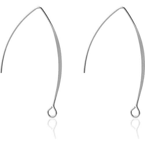 Aiovlo 50pcs/lot Stainless Steel Great France Earring Hooks Kidney Earring Ear Wires Findings DIY Jewelry Accessories Wholesale