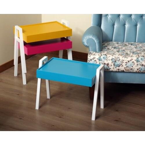 Modern Alber Tray Zigon Kit-3 Three-Color Wood Side table Set coffe table table basse