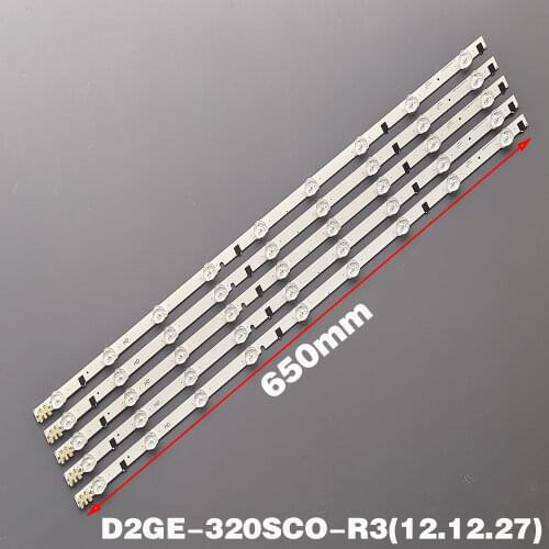 TV LED Bars For Samsung UE32F4000AW UE32F5000AK UE32F5030AW UE32F5300AW UE32F5300AK LED Backlight Strip Kit 9 Lamp Lens 5 Bands