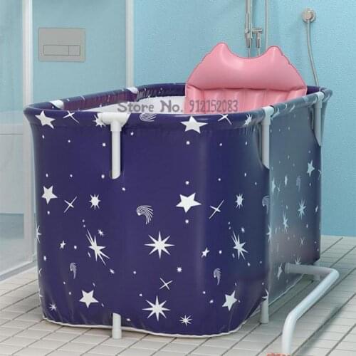 Bath Tub Adult Folding Household Full Body Bath Tub Adult Sitting Reclining Bath Tub Two Person Bath Tub