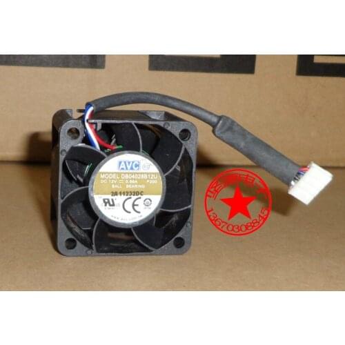 AVC DB04028B12U P200 DC 12V 0.66A 40x40x28mm Server Cooling Fan