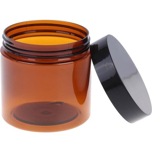 1PCS Cosmetic Face Cream Bottles 200ml Amber Brown Lip Balm Sample Container Jar Pot Makeup Store Vials