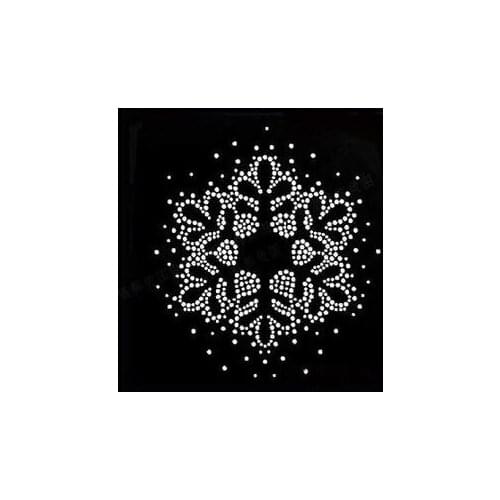 2pc/lot Christmas Snow flake hot fix rhinestones iron on crystal transfers design hot fix rhinestone motif designs