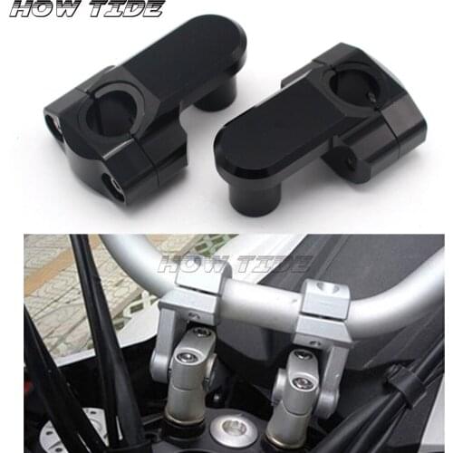 28mm Motor Handlebars Fat Bar Mount Clamps Risers For R nineT 28mm 2014 2015 2016 2017 2018 S1000R 2013 2014 2015 2016 2017 2018