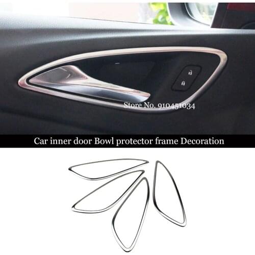 For Opel Astra K 2016 2017 2018 2019 Accessories Car Styling Interior Door Handle Trim Bezel Garnish Moldings Cover Trim 4pcs
