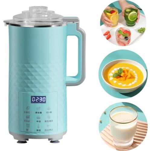 700ML Portable Soybean Milk Machine Multifunction Electric Juicer Household Mini Blender Mixer Free Filter Heating Soymilk Maker