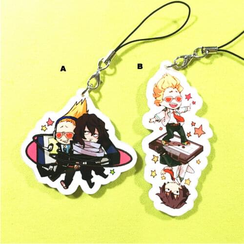Acrylic Keychain Strap Keyring My Hero Academia Aizawa Shota Present Mic 6cm