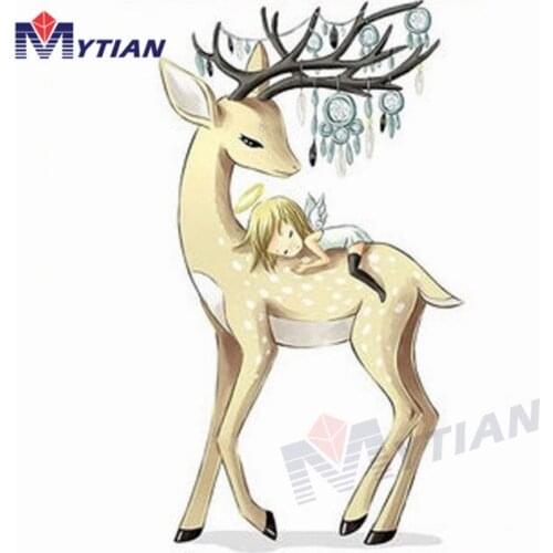 Deer,Angel,Dream Catchers,,5D Diamond Painting Art Kits.Square&Round Drills,Full Drill,Mosaic Cross Stitch Handmade Needlework