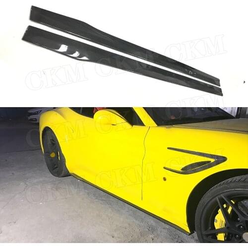 Carbon fiber Material Side Skirts Car Accessorise For Ferrari California 2015 Auto Styling