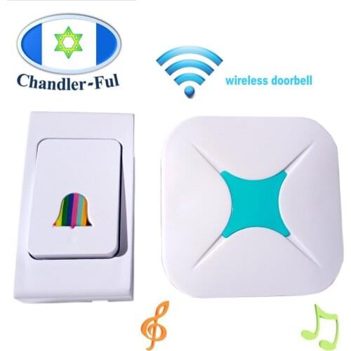 LED DoorBell Wireless Chime Call AC Powered Loud 32 Tune 100m Rang Remote Control Home Hotel Security Smart Musical Waterproof