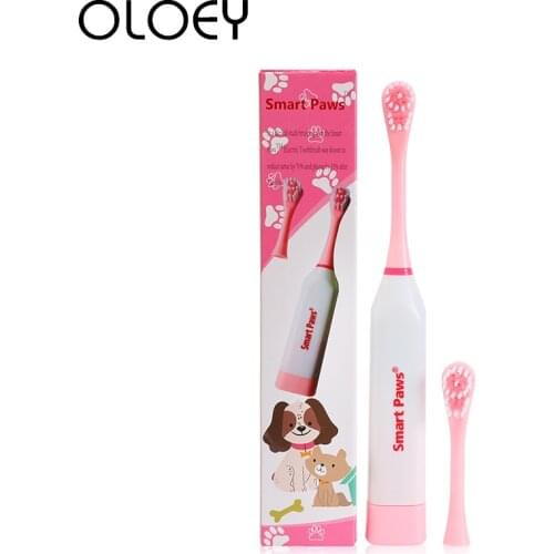Electric Pet Dog Tooth Brush Cleaning Dogs Teeth with Non-slip Handle Perfect Teeth Care for Pet Dog Oral Health Products