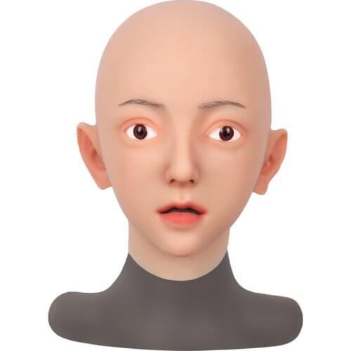 Evila Face Mask Realistic Soft Silicone Female Mask for Masquerade Halloween Mask For Crossdresser Drag Queen Transgender 4G
